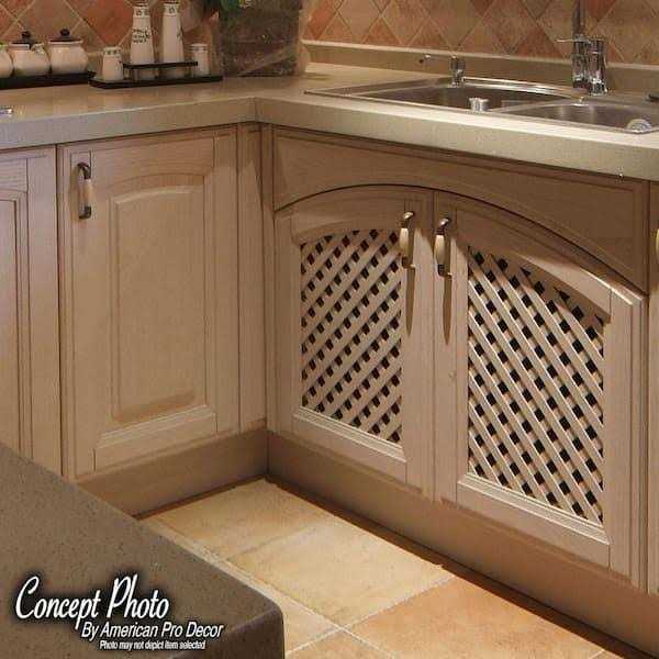 American Pro Decor 23-5/8 in. x 47-1/4 in. x 1/8 in. Unfinished Diagonal Solid North American - Image 5