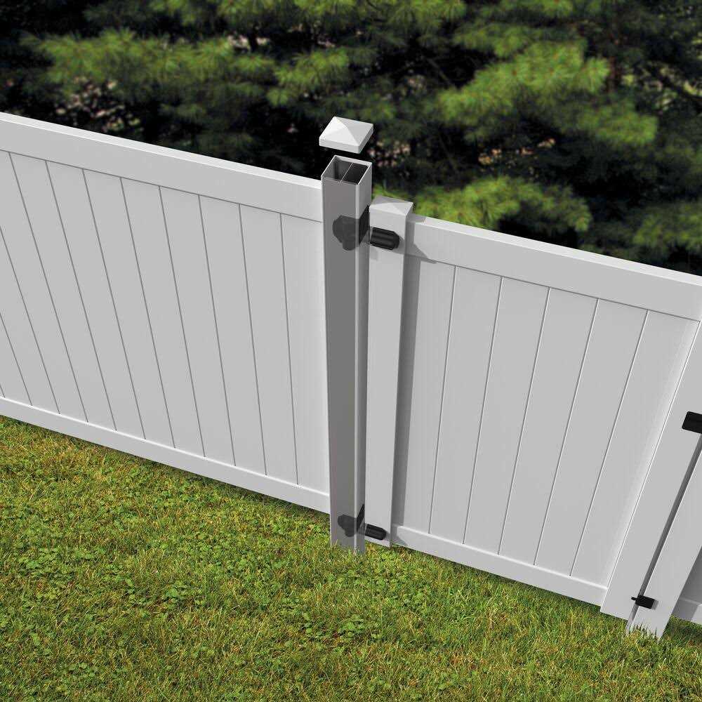 Barrette Outdoor Living 5 in. x 5 in. x 106 in. Aluminum Insert Fence Post Insert - Image 5
