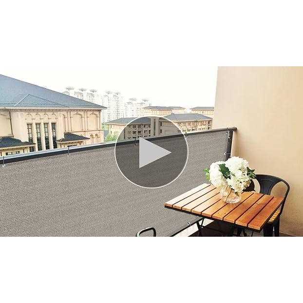 SUNNY GUARD Balcony Privacy Screen Fence Apartments Railing Cover Heavy Duty Windscreen for Outdoor,Backyard,Patio,Deck - Image 3