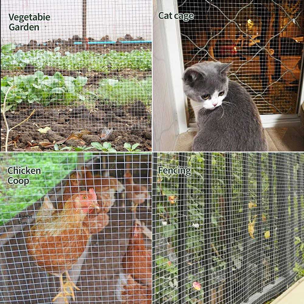 Amagabeli Garden & HOME Hardware Cloth 1/2 inch 48inx100ft Galvanized After Welding 19 Gauge Square Chicken Wire Fence Mesh Roll Raised Garden Bed - Image 5