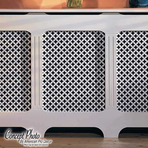 American Pro Decor 72 in. x 24 in. x 1/8 in. Unfinished Diamond Decorative Perforated Paintable MDF Screening Panel Insert - Image 4