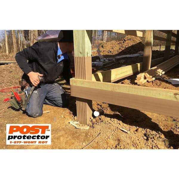 Post Protector 8 in. x 8 in. x 60 in. in-Ground Fence Post Decay Protection - Image 3