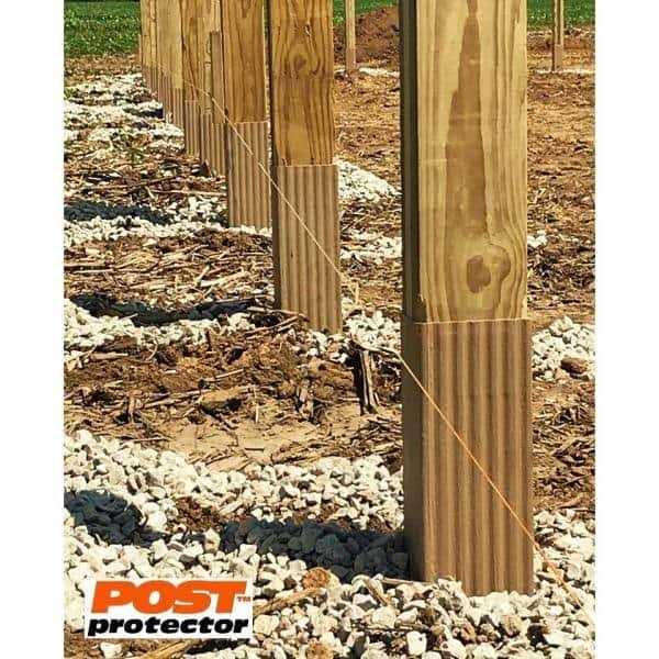 Post Protector 8 in. x 8 in. x 60 in. in-Ground Fence Post Decay Protection - Image 4