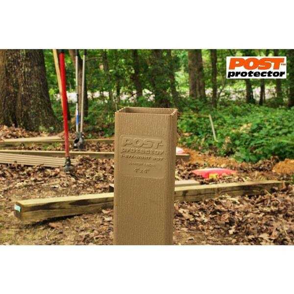Post Protector 8 in. x 8 in. x 60 in. in-Ground Fence Post Decay Protection - Image 5