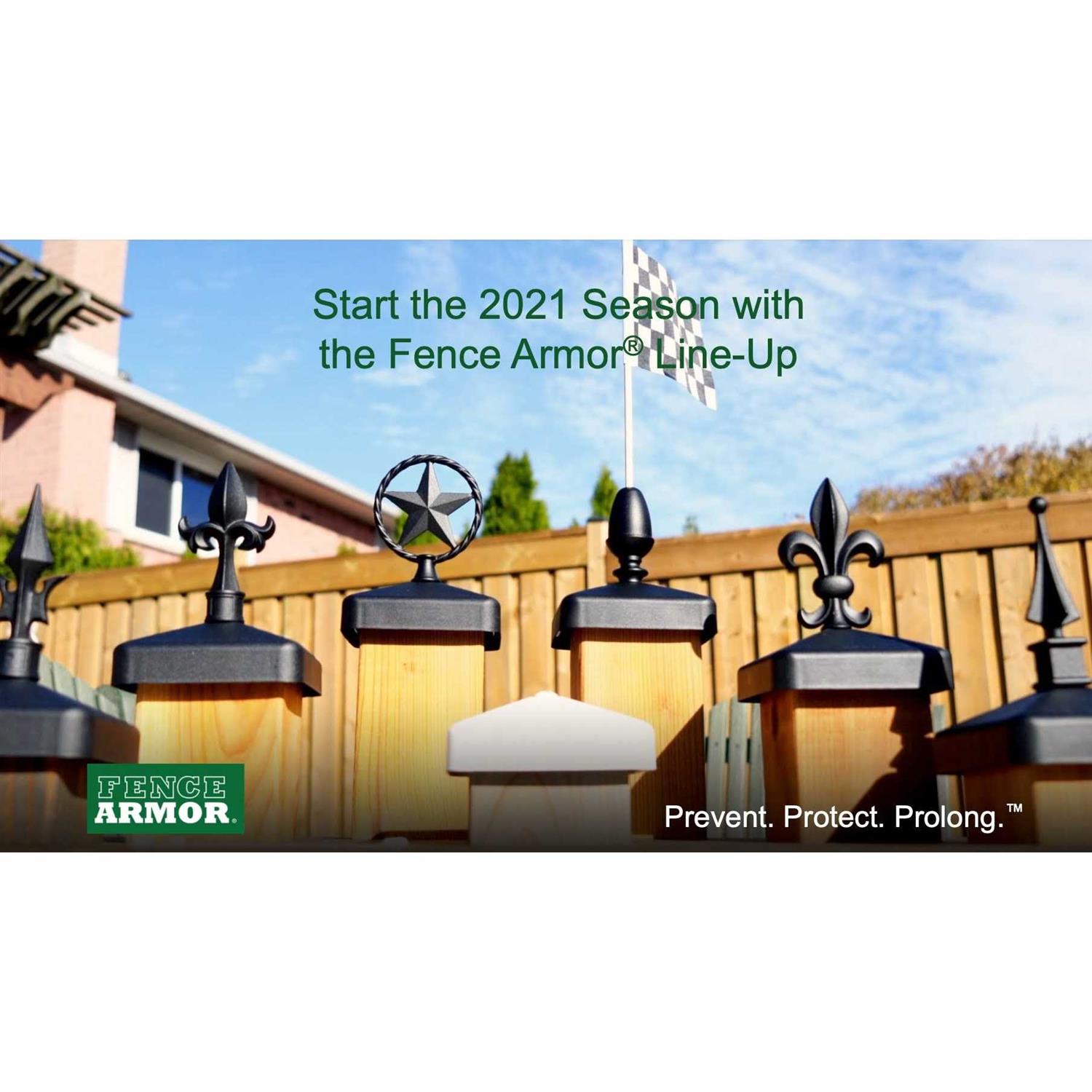 Fence Armor 4-in x 4-in Post Cap Powder Coated PC-35-45B - Image 3