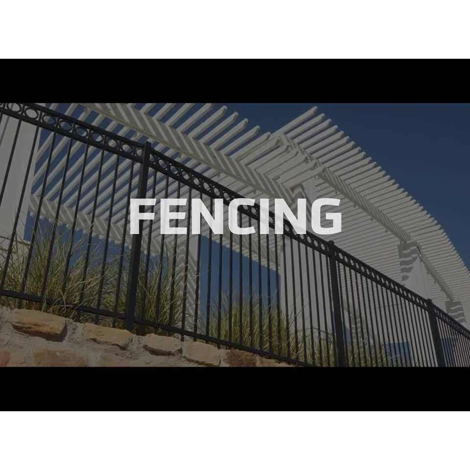 Fortress Versai H x 7.5 ft. W Gloss Black Steel Flat Top Design Fence Panel - Image 3