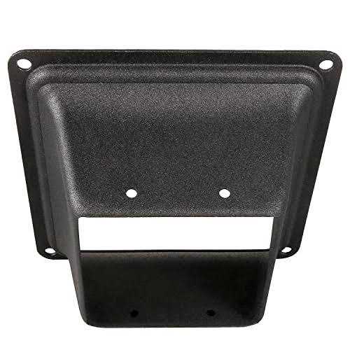 SPACEEUP 4x4 Post Base Black Square Brackets Internal Size 3.5 x 3.5 Inch Heavy Duty Steel Deck Post Base Cover Fit for 4 x 4 Standard Wood - Image 5