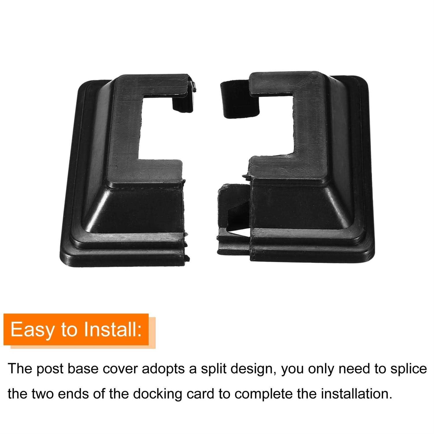 Uxcell Post Skirt Split Style Post Base Cover Trim Skirt for Fence Stair Handrail - Image 3