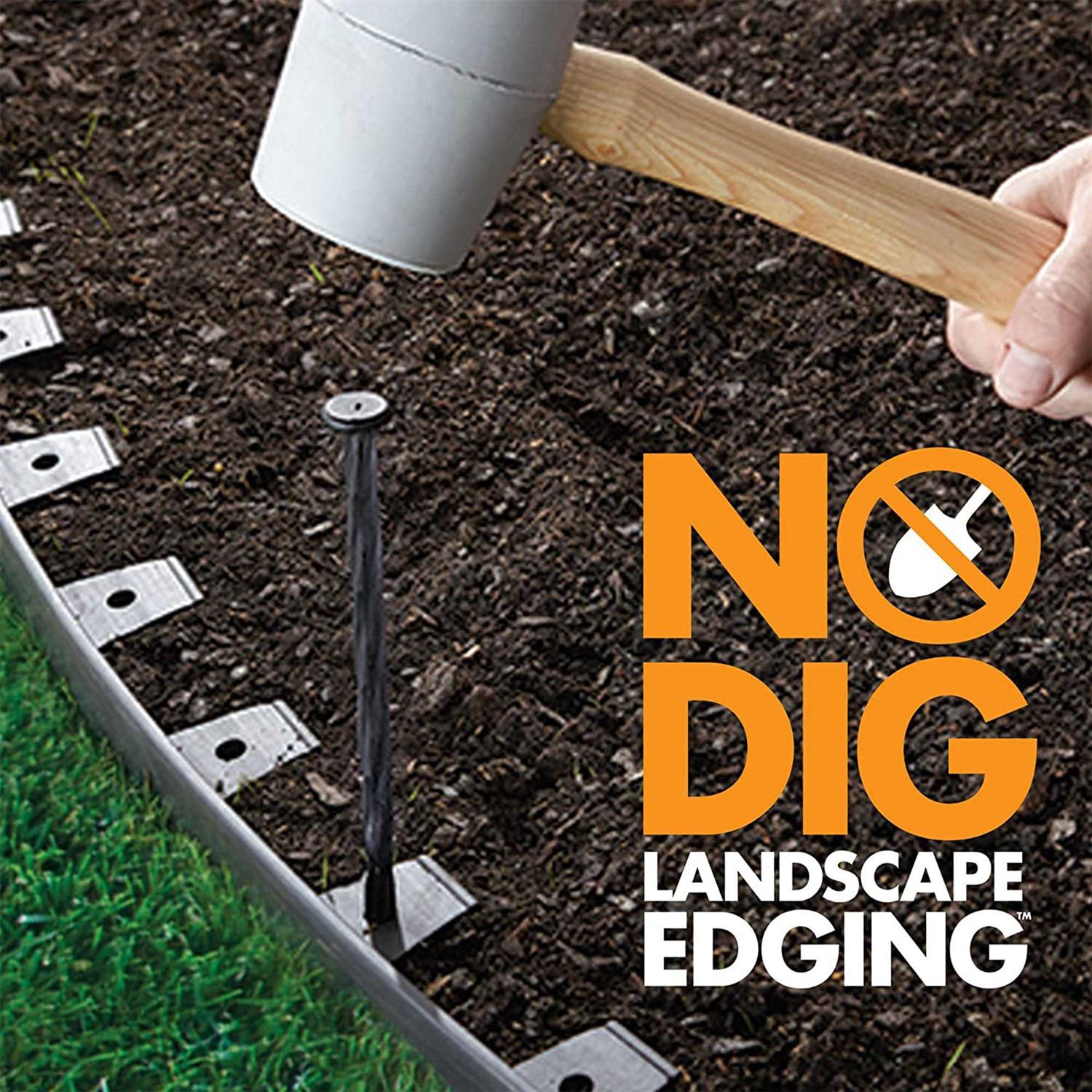 EasyFlex Plastic No-Dig Landscape Edging Kit - Image 3