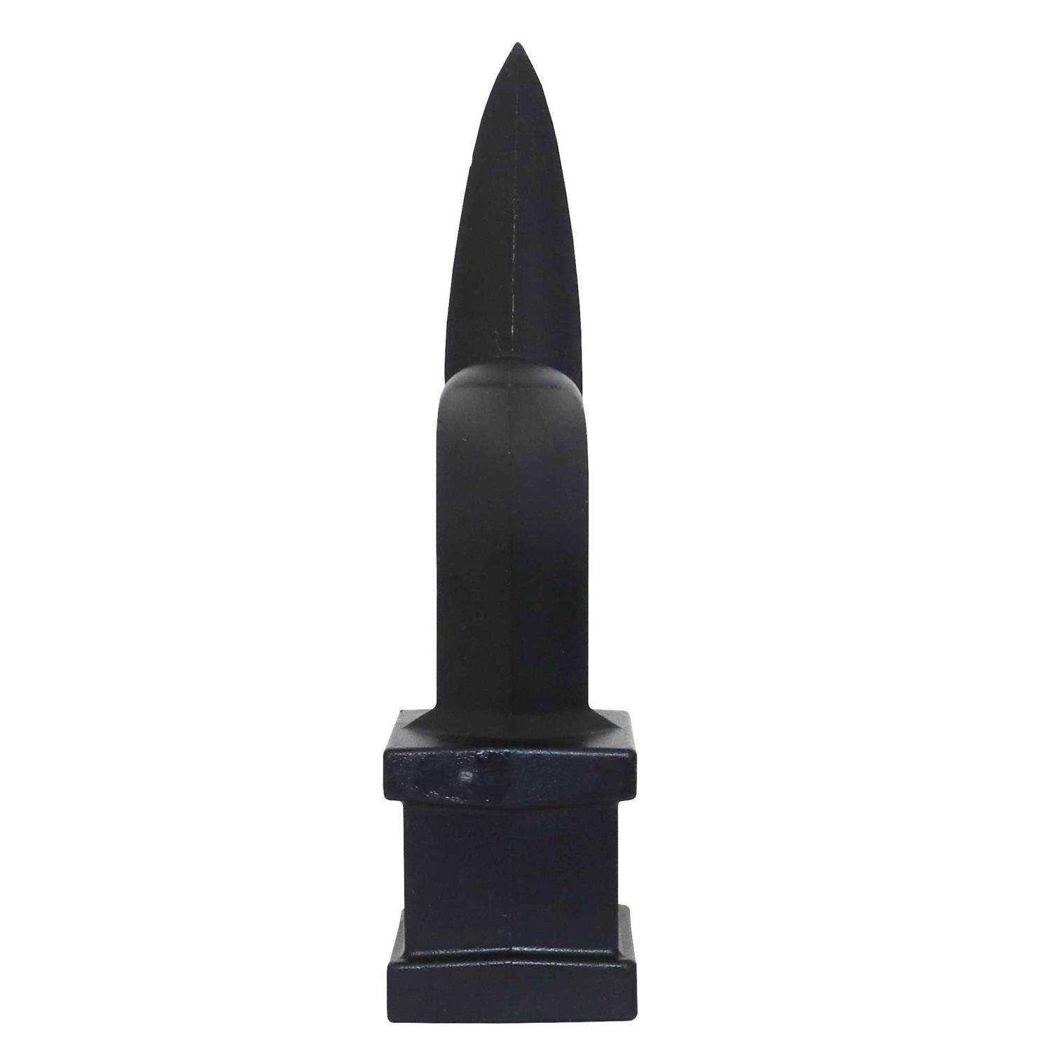 Fence Finials Trident Spear Black Decorative Fence Toppers - Image 3
