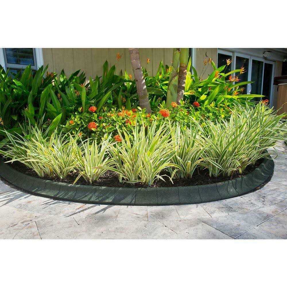 Ecoborder 4 ft. Grey Rubber Curb Landscape Edging - Image 3