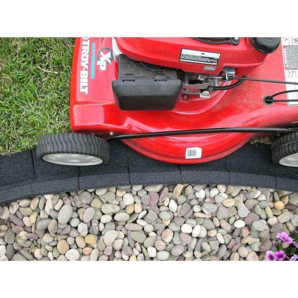 Ecoborder 4 ft. Grey Rubber Curb Landscape Edging - Image 5