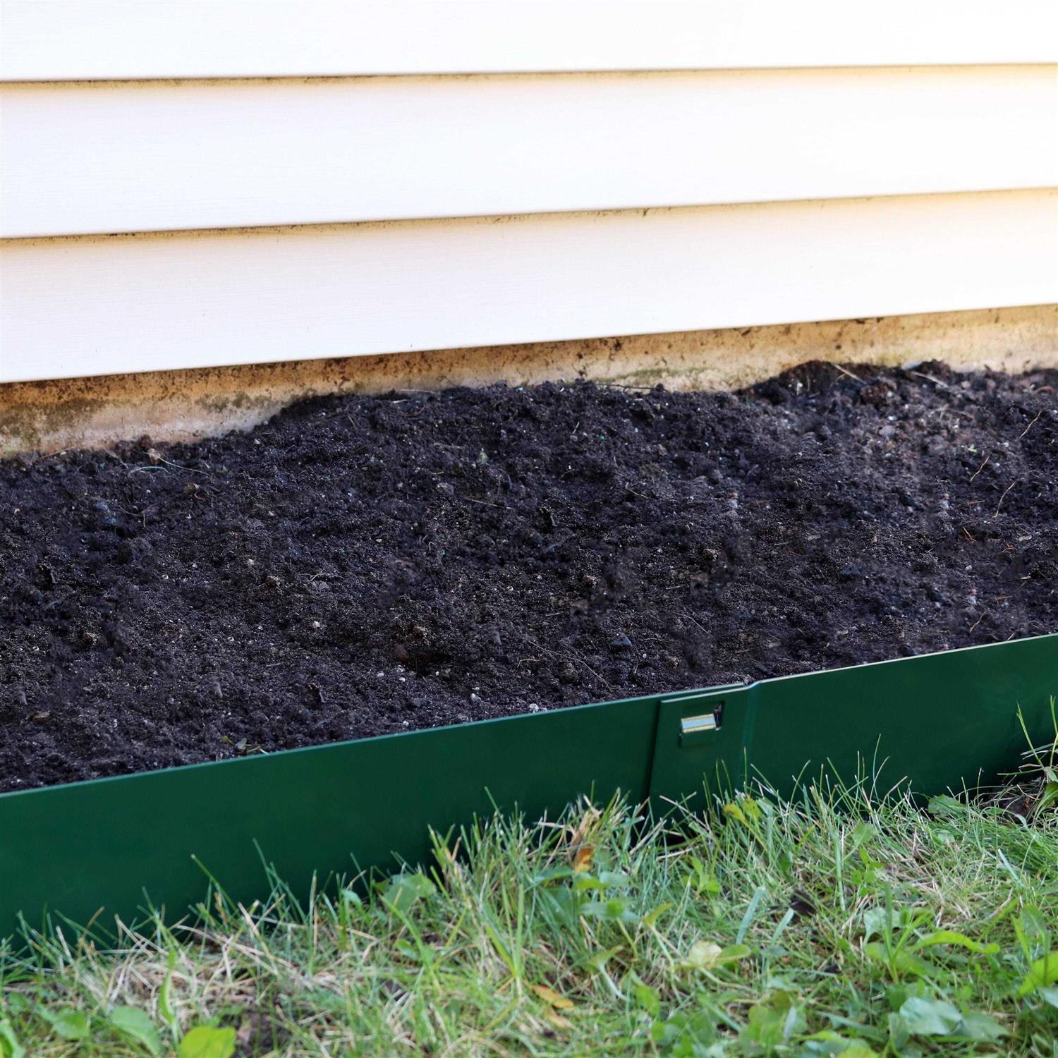 Sunnydaze Set of 5 Steel Metal Landscape Edging Border - Image 5