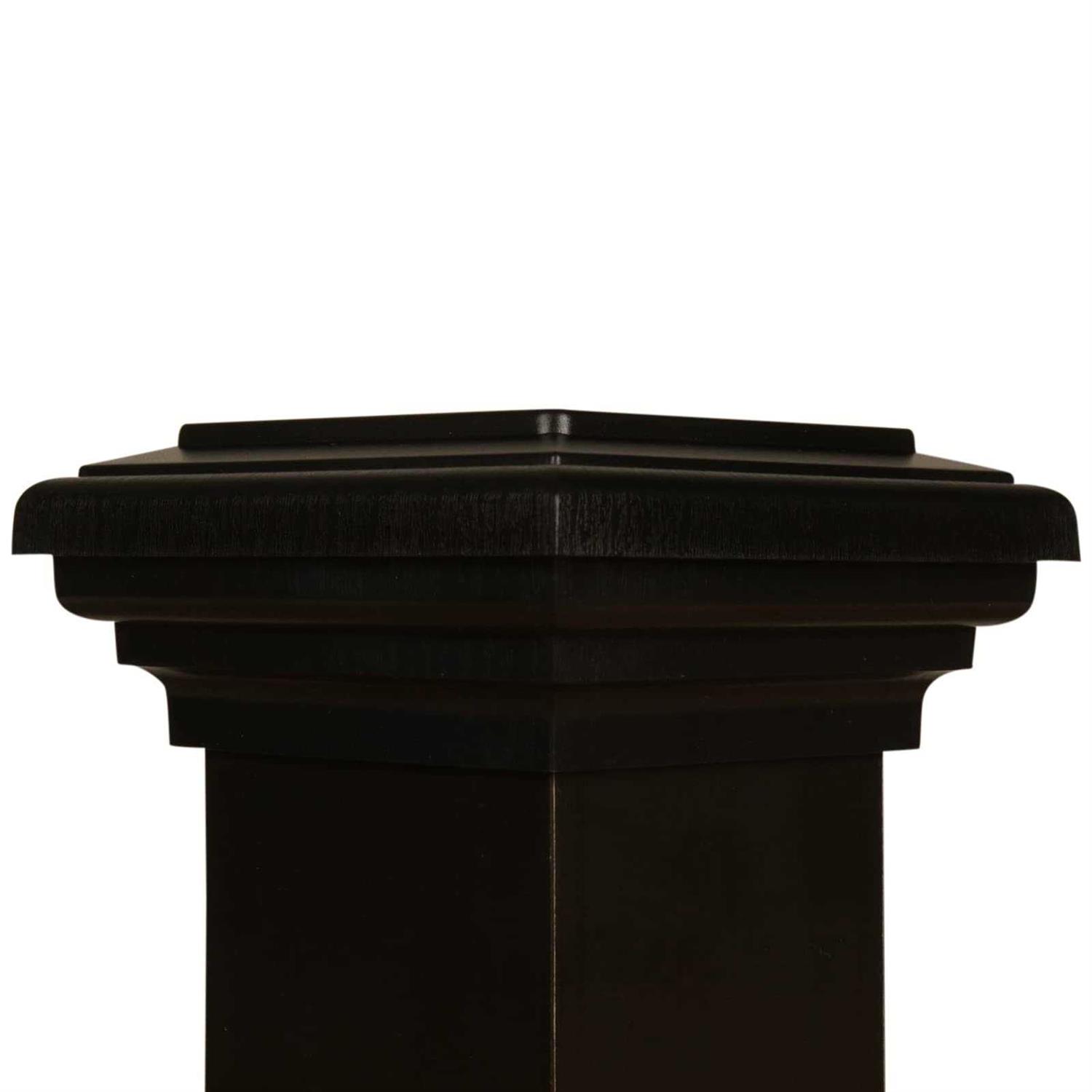 Atlanta Post Caps 4x4 Post Cap Black Flat Top - Image 3