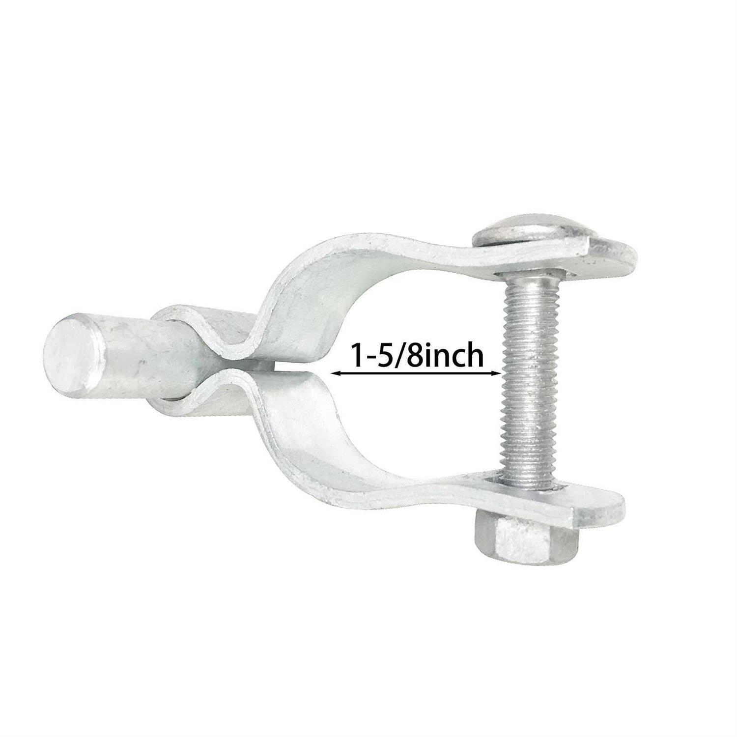 Aiwaiufu 2 Pack Chain Link Fence Gate Post Hinge Use for Outside Diameter Post/Pipe - Image 4