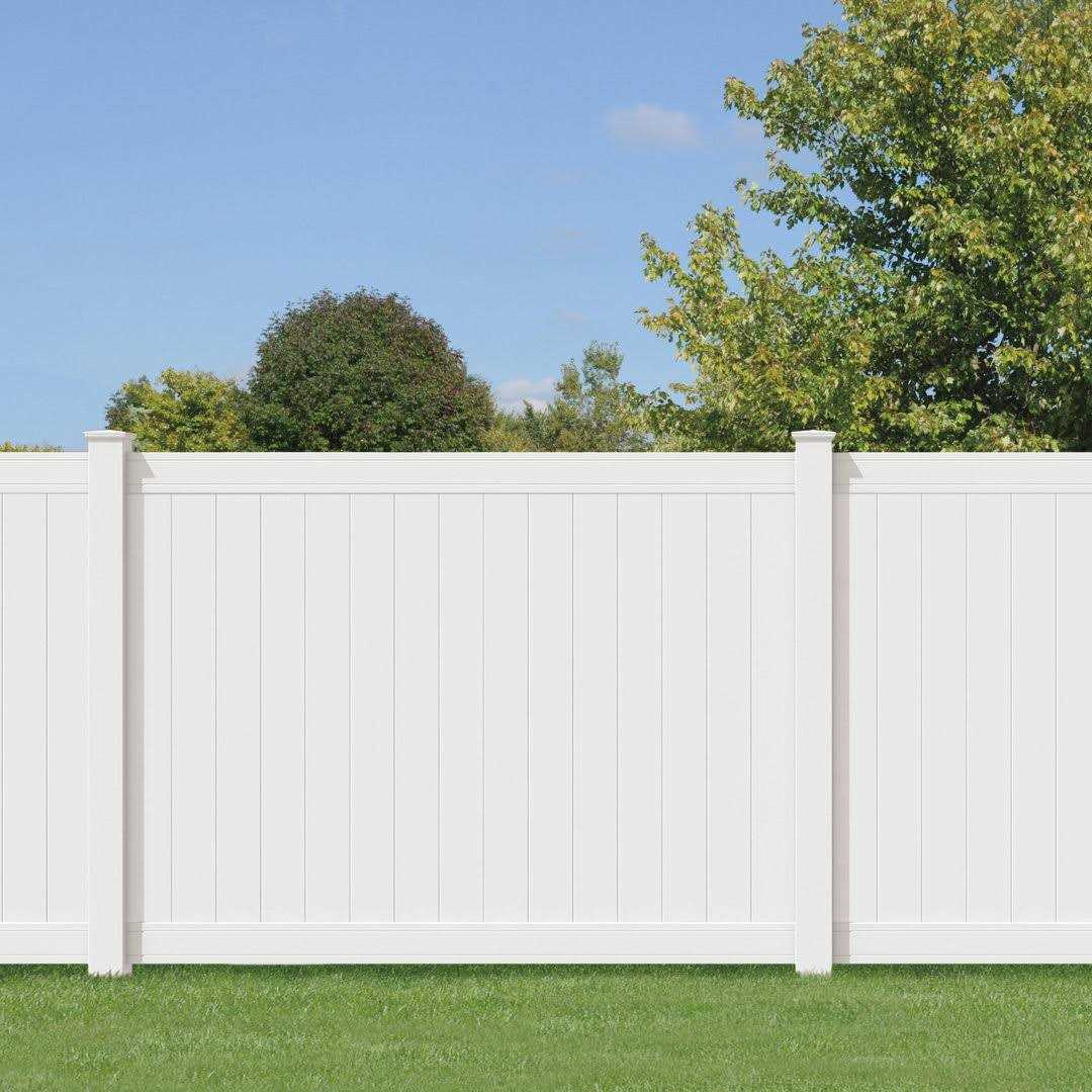 Woodbridge 5 in. x 5 in. x Routed White Vinyl Fence Line Post Outdoor Essentials - Image 4