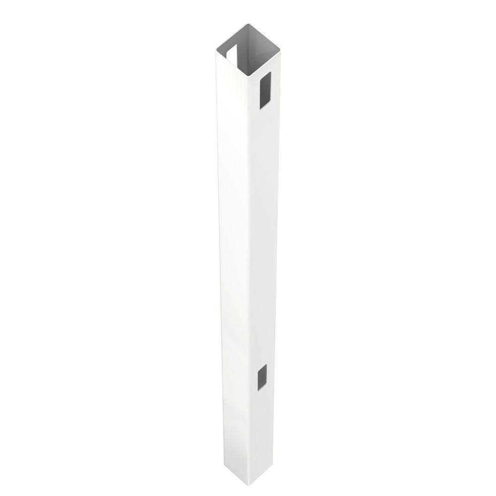 Woodbridge 5 in. x 5 in. x Routed White Vinyl Fence Line Post Outdoor Essentials - Image 5
