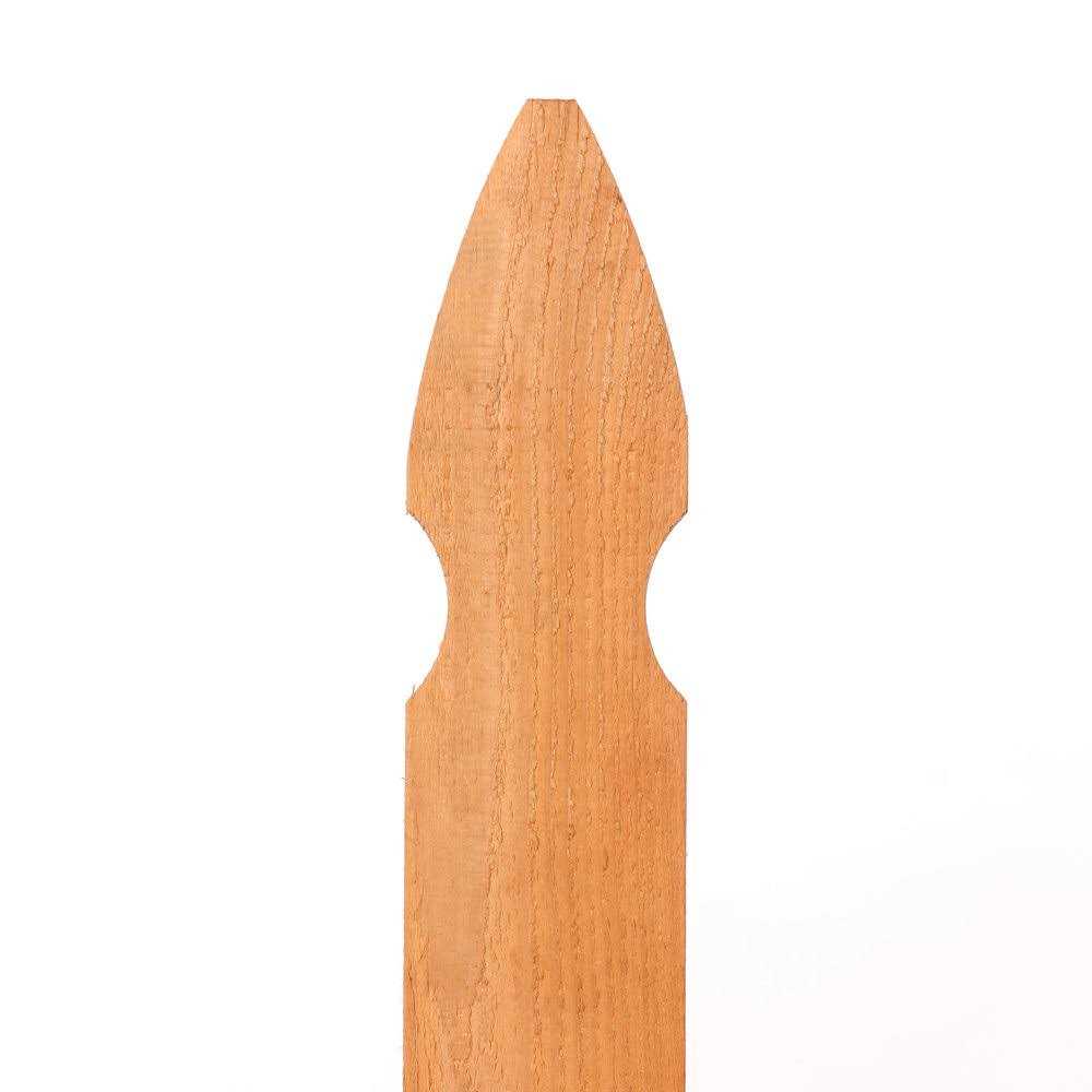 Outdoor Essentials 5/8 in. x 3-1/2 in. x 3-1/2 ft. Western Red Cedar French Gothic Fence Picket - Image 5
