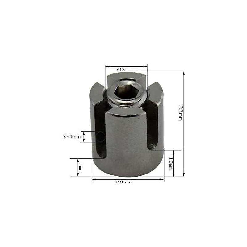 Qinwuwu Stainless Steel Cable Railing Cross Cable Clamps for 1/8 Wire Rope Clips Fitting for Wall Trellis System 20pcs - Image 3