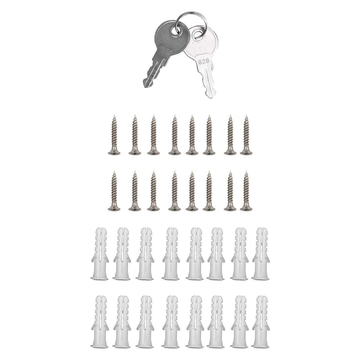 VEVOR Double Folding Security Gate H x Folding Door Gate - Image 3