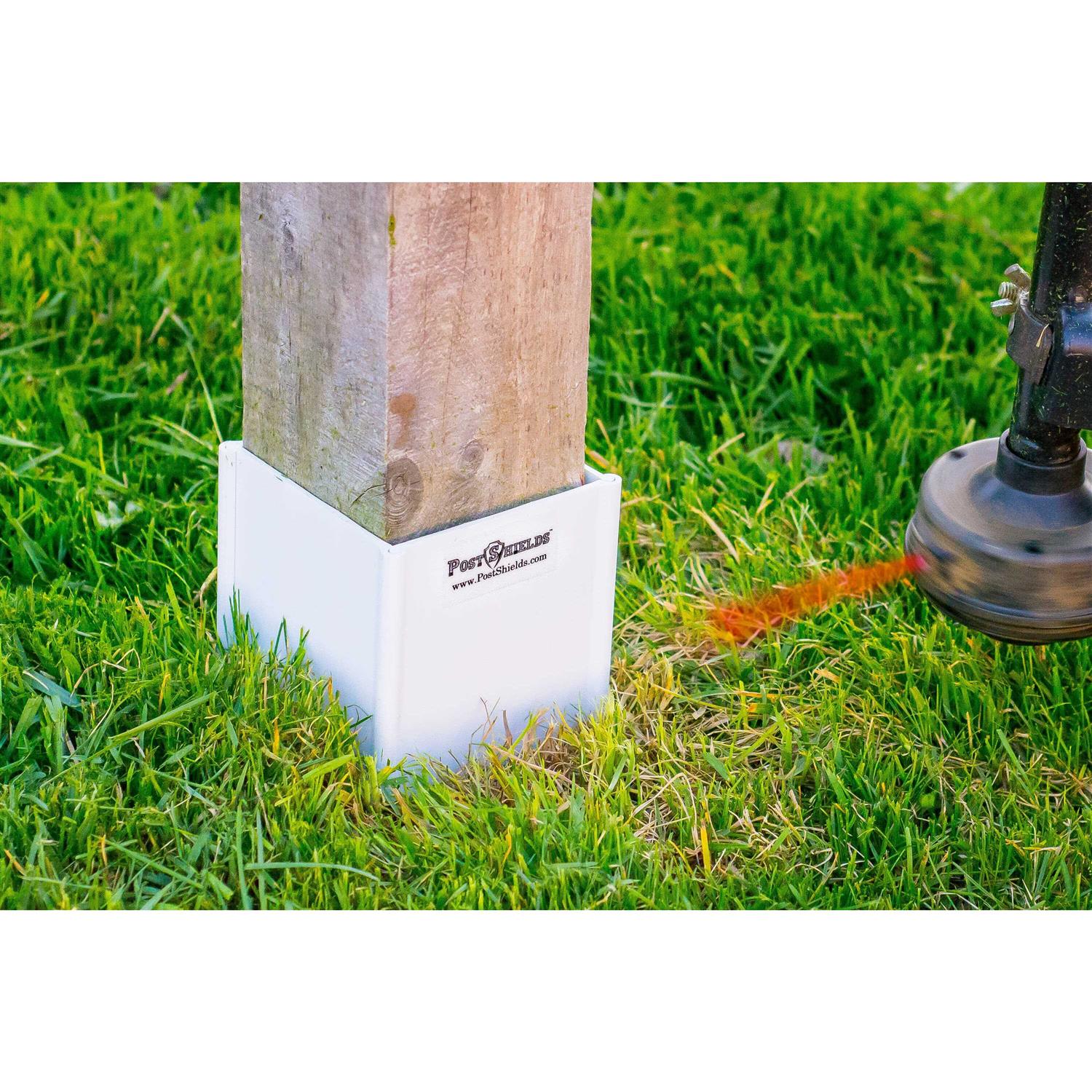 Post Sleeve Post Protector by Post Shields Protects Mailbox Deck & Fence Posts From Lawn - Image 3