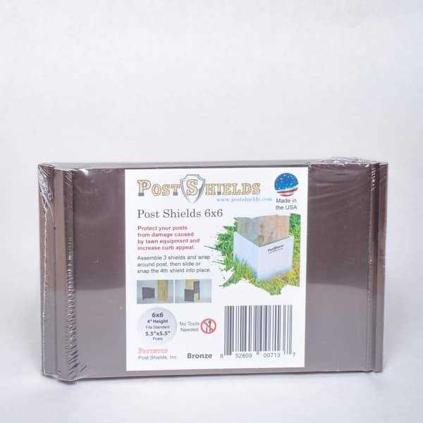 Post Sleeve Post Protector by Post Shields Protects Mailbox Deck & Fence Posts From Lawn - Image 4