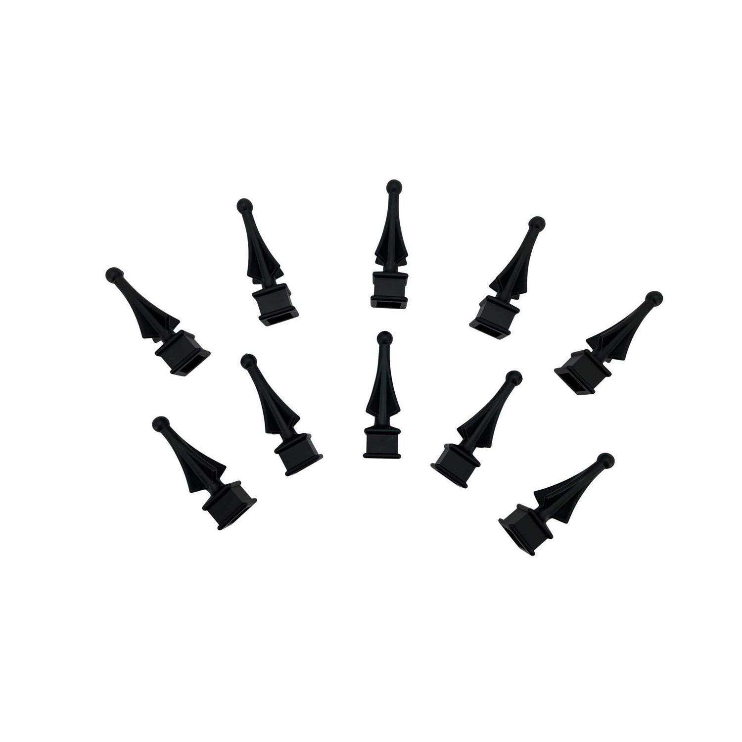 Fence Finials Easy-Tap Installation High-Impact Polypropylene Four-Sided Spire - Image 5