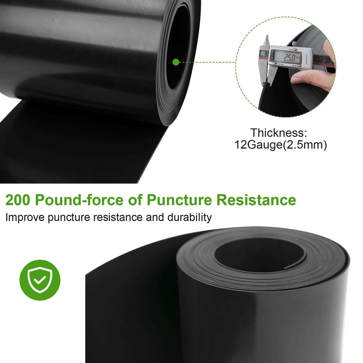 Doniks 12 Gauge Grass Weed Barrier Landscape Edging 10 inch Depth Flexible Border Roll Lawn Landscape Garden Edging for Backyard Driveway - Image 5