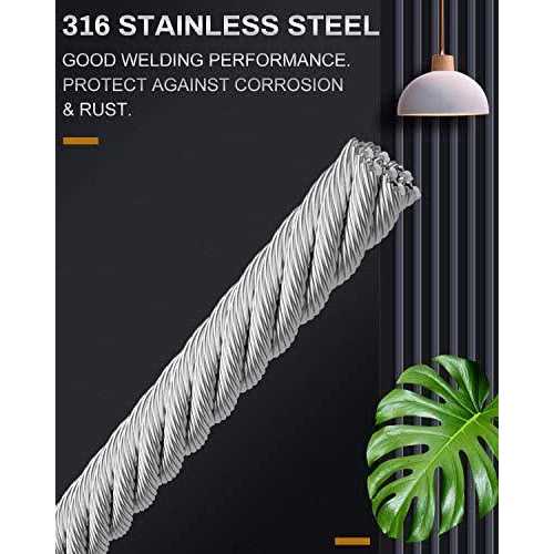 LuckIn 1/8 Stainless Steel Cable T316 Cable Railing - Image 5