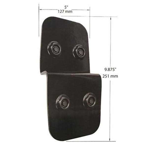 Nuvo Iron GGI0441 45 in. x 68 in. Garnet Gate Door with Arched External Rail for 48 in. Openings - Image 5