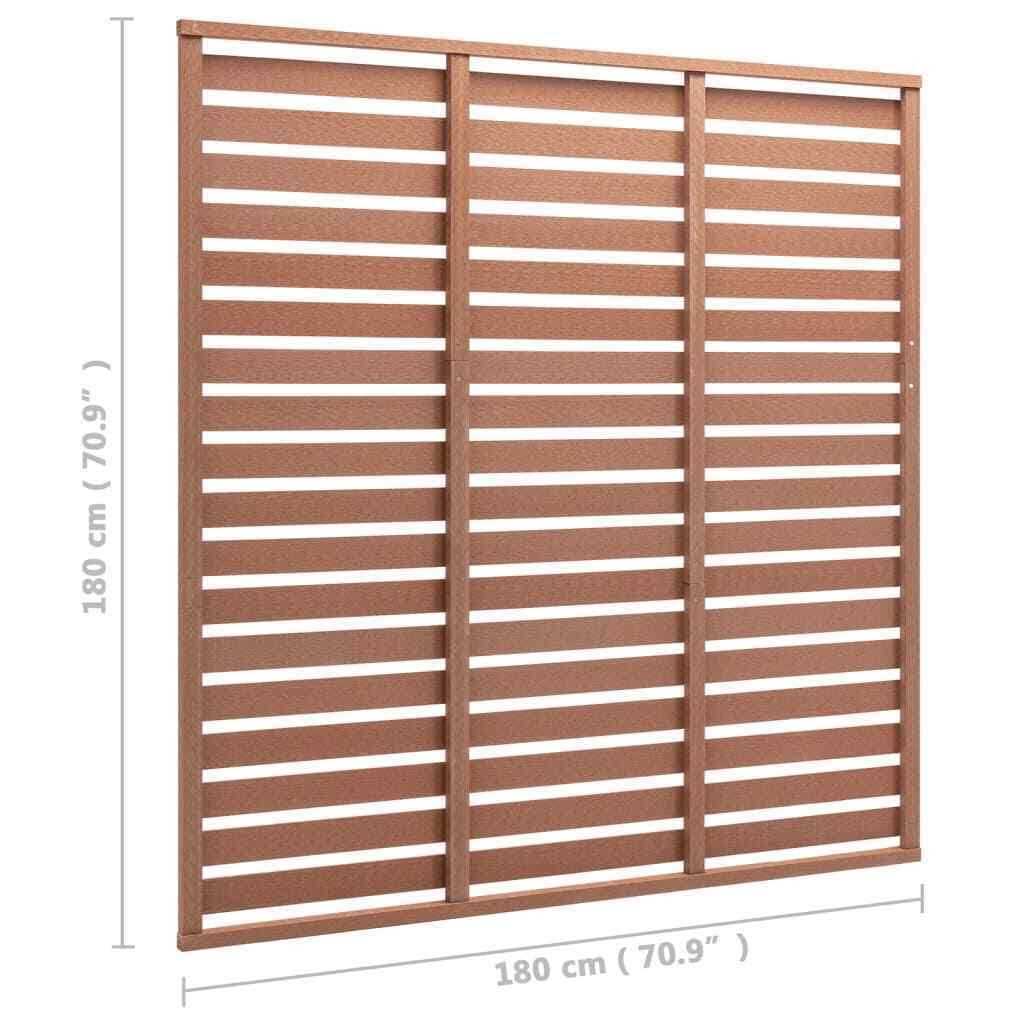 vidaXL Fence Panel WPC 70.9x70.9 - Image 5