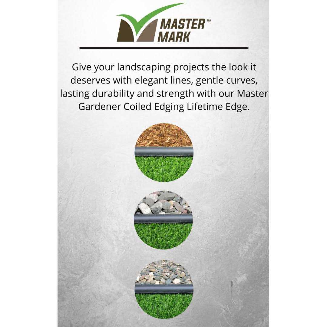 Master Mark 40 ft. Master Gardener Lifetime Coiled Edging - Image 3