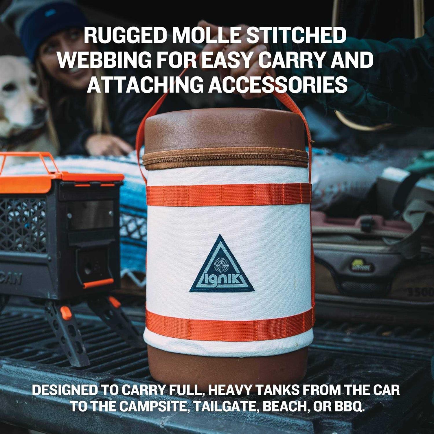 Ignik Gas Growler Carry Case and Hose Kit for 5-Pound Refillable Propane Tank - Image 3