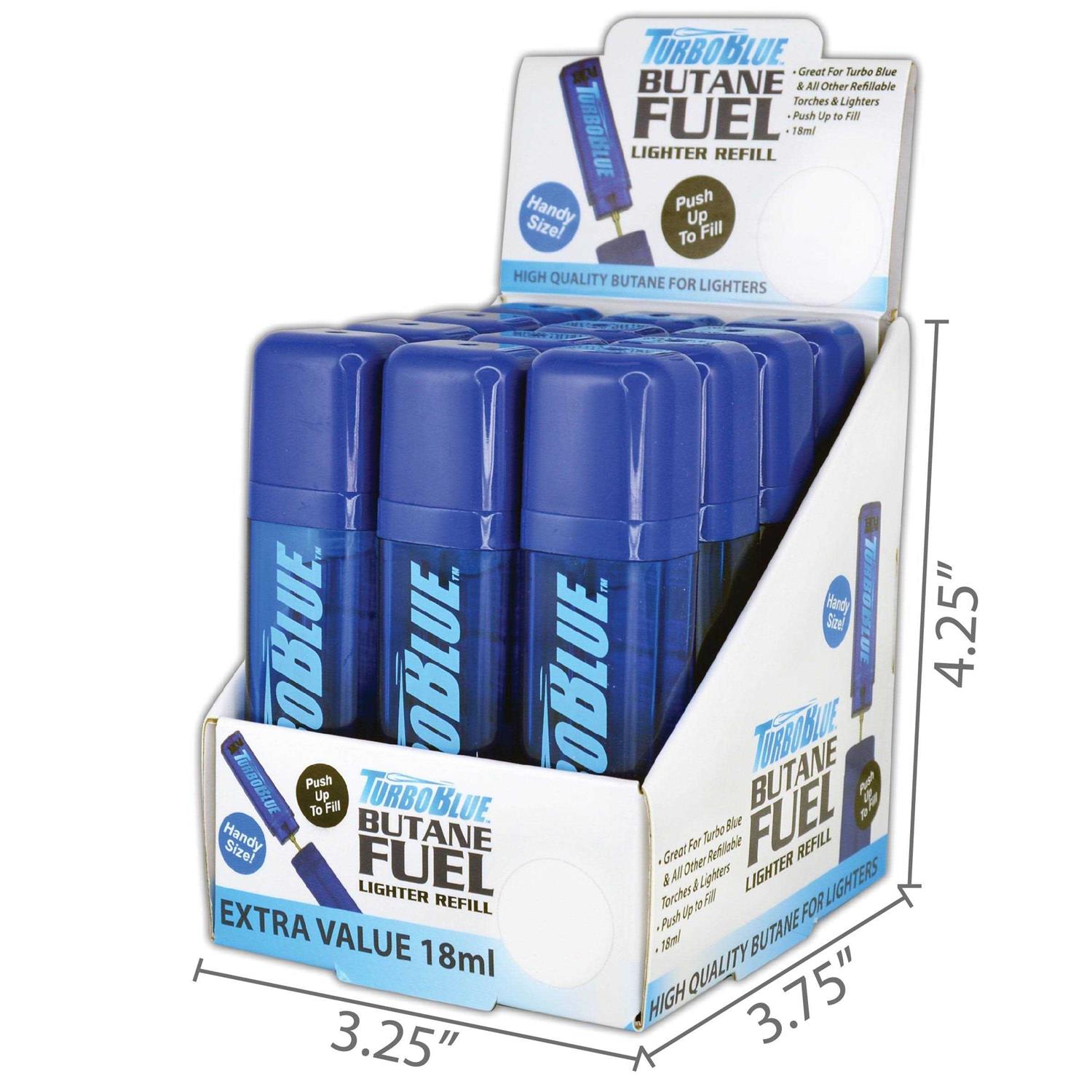Turbo Blue 18 ml Butane Lighter Fuel Refill - Image 3