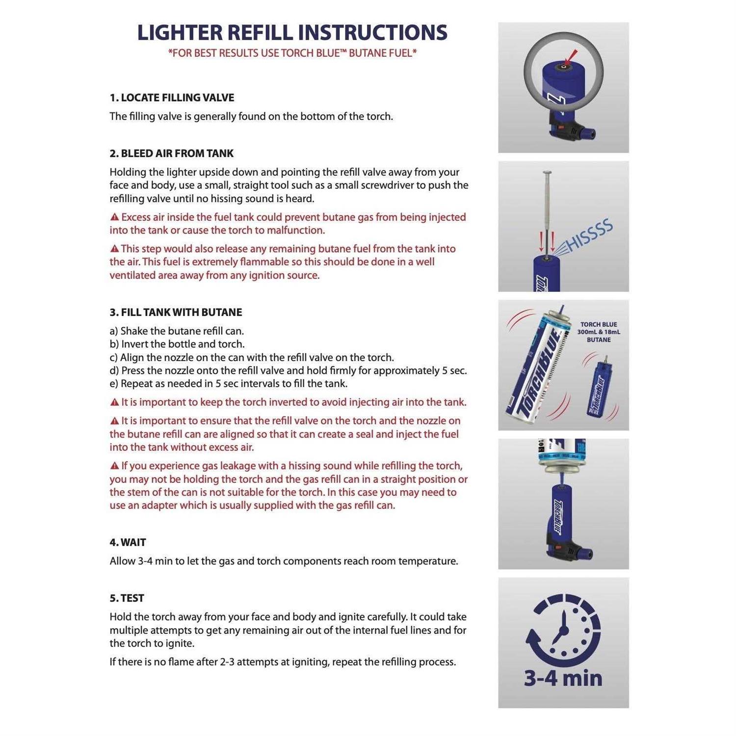 Turbo Blue 18 ml Butane Lighter Fuel Refill - Image 4