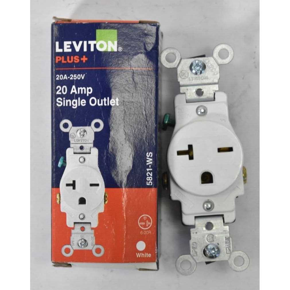 Leviton 20 Amp Single Outlet - Image 4