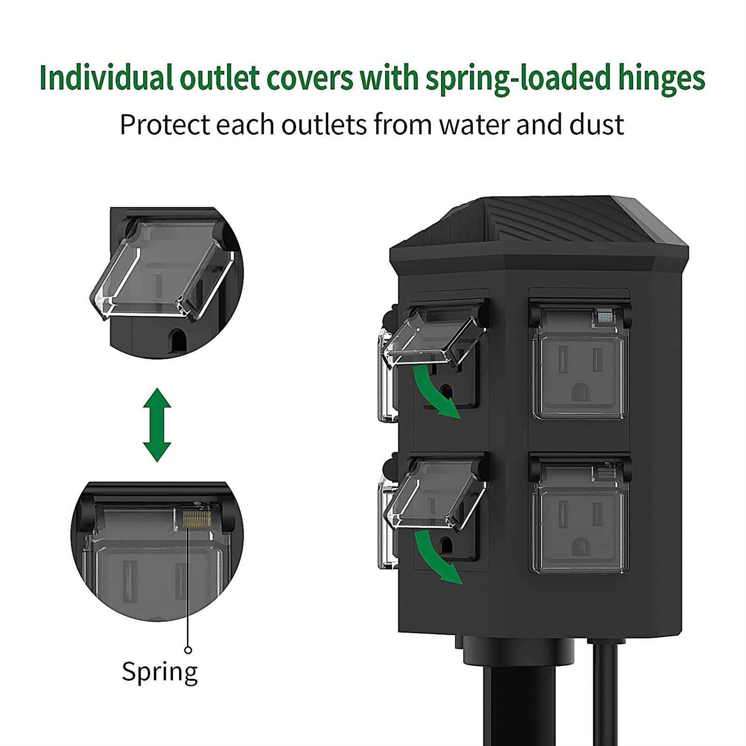 TiFFCOFiO Outdoor Power Timer Dusk to Dawn Sensor Timer - Image 5
