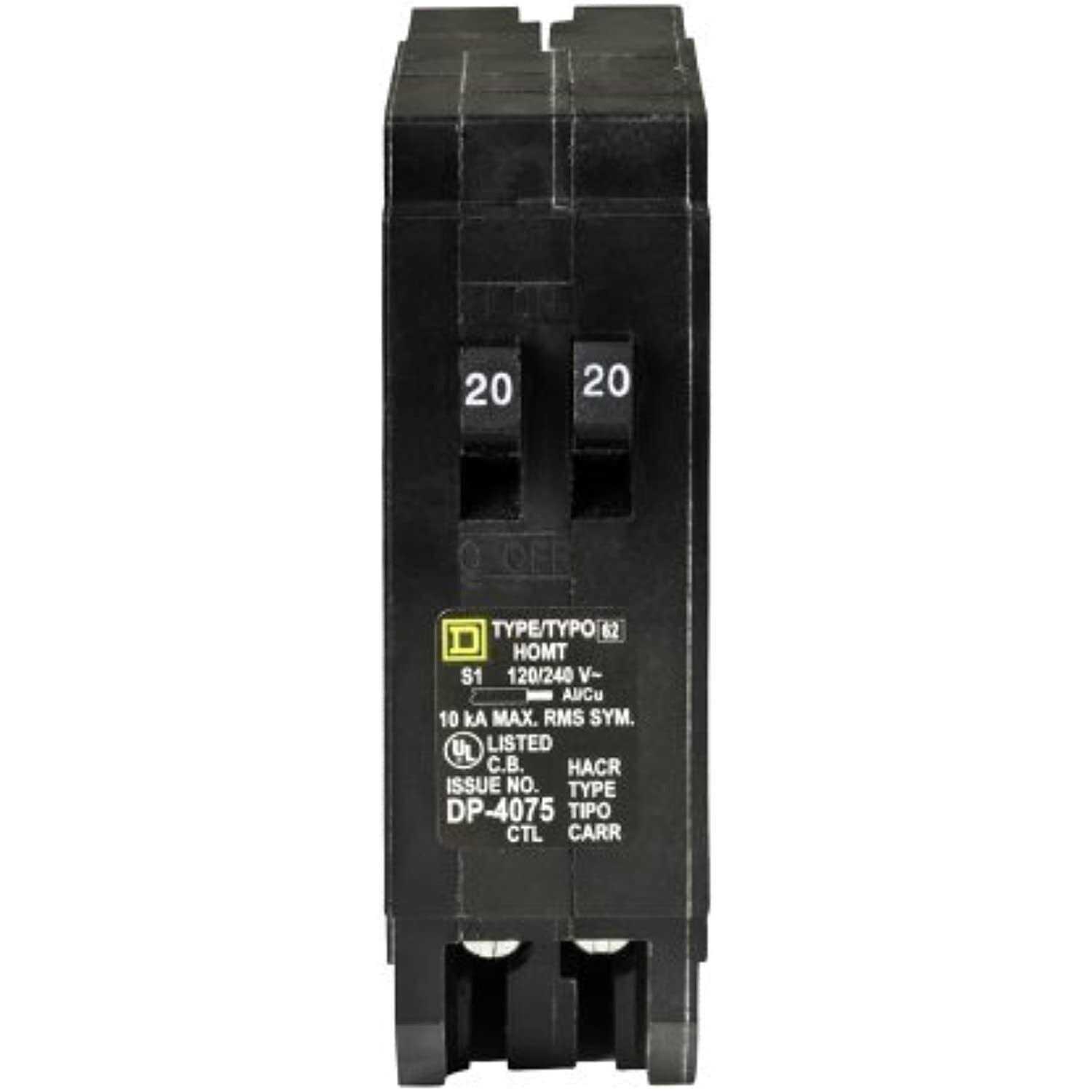Square D Homeline Tandem Circuit Breaker - Image 3