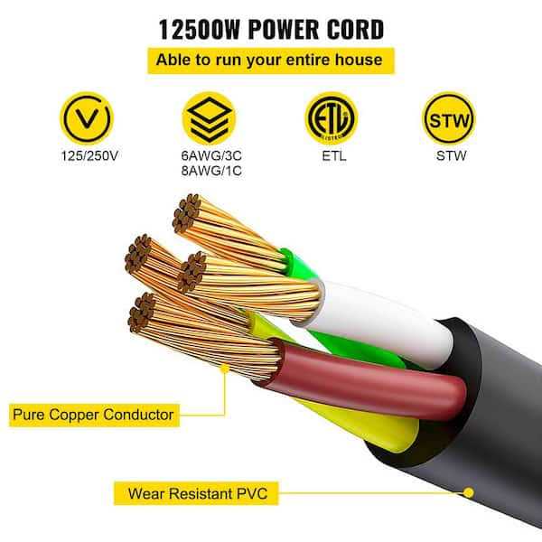 VEVOR Amp RV Extension Cord Power Cord RV Extension Cord RV Cord Power - Image 3