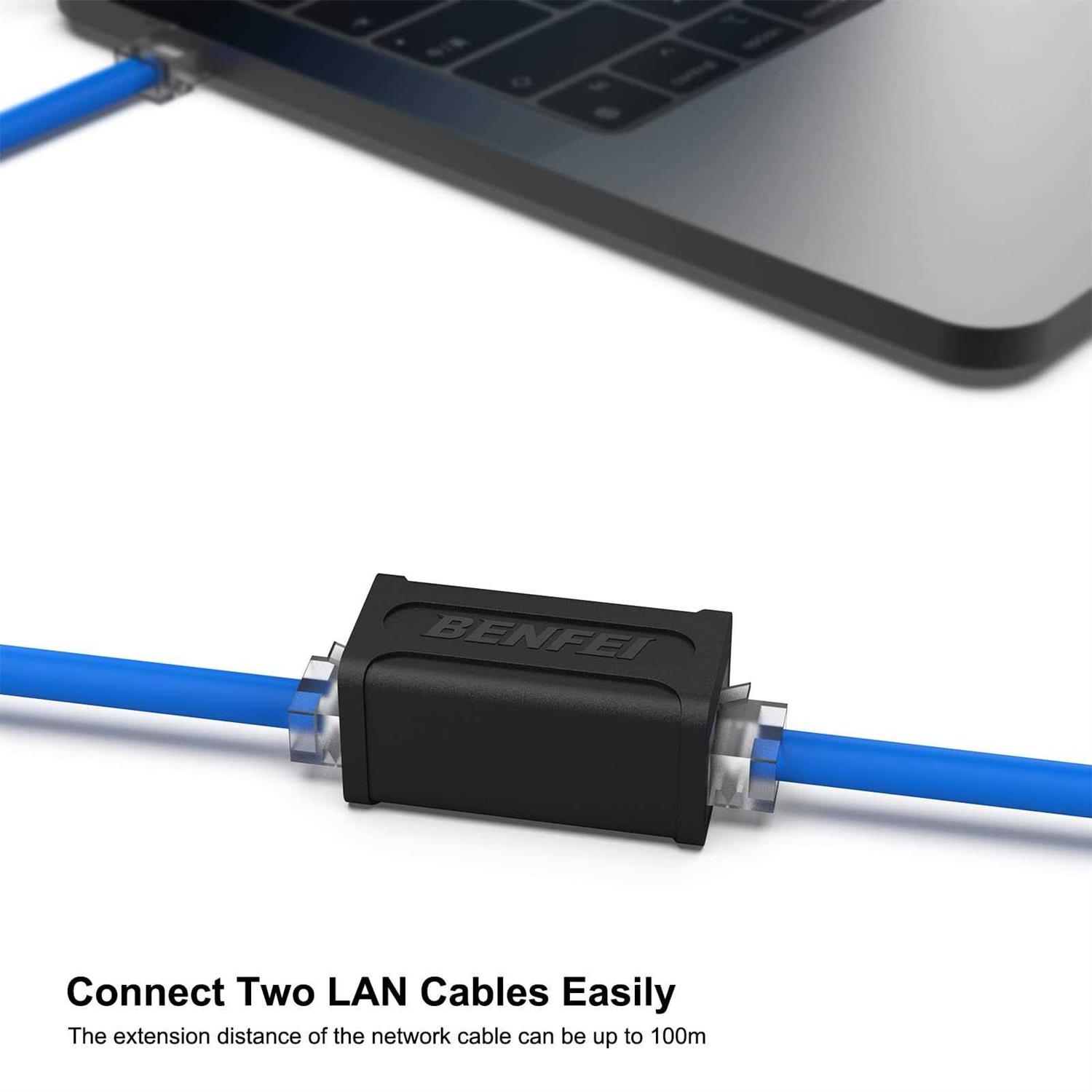 BENFEI RJ45 Inline Coupler Cat7 Cat6 Cat5e Ethernet Coupler Female to Female - Image 4