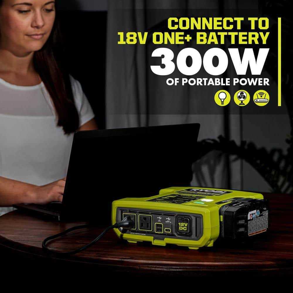 RYOBI ONE+ 18V 800-Watt Max 12V Automotive Power Inverter with Dual USB Ports - Image 5
