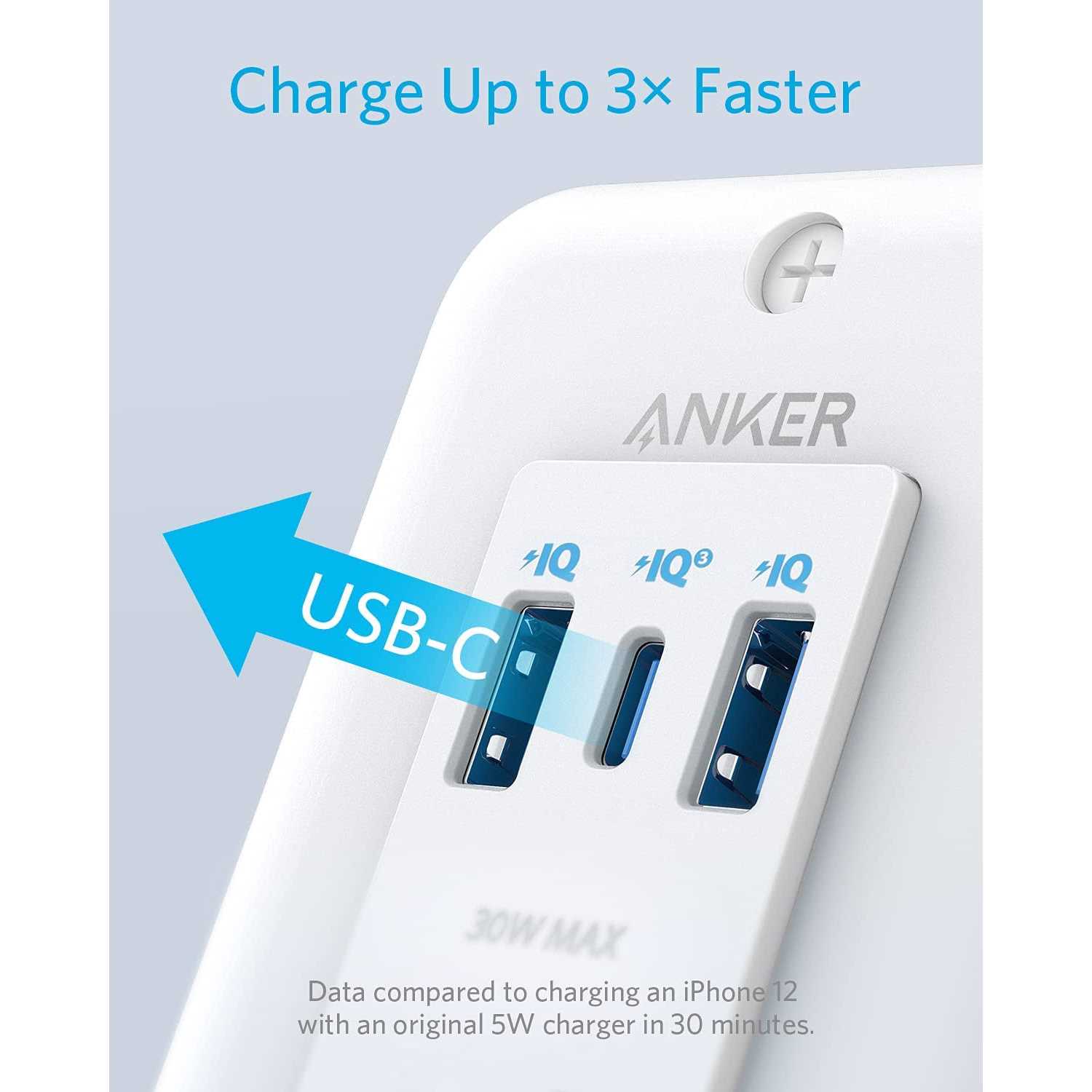 Anker USB C Wall Outlet, PowerExtend USB-C 1 2 Ports, and a 30W Power Delivery Port - Image 3