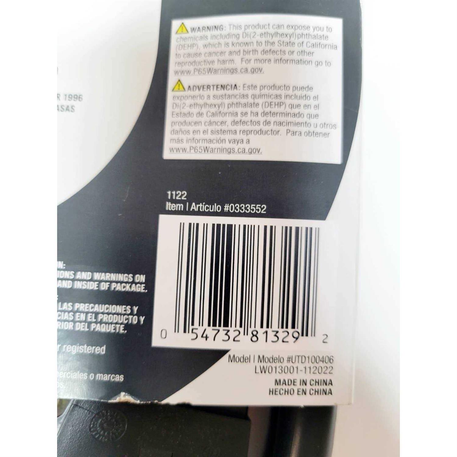 Utilitech 6-Ft 4-Prong Black Dryer Appliance Power Cord UTD100406 - Image 5