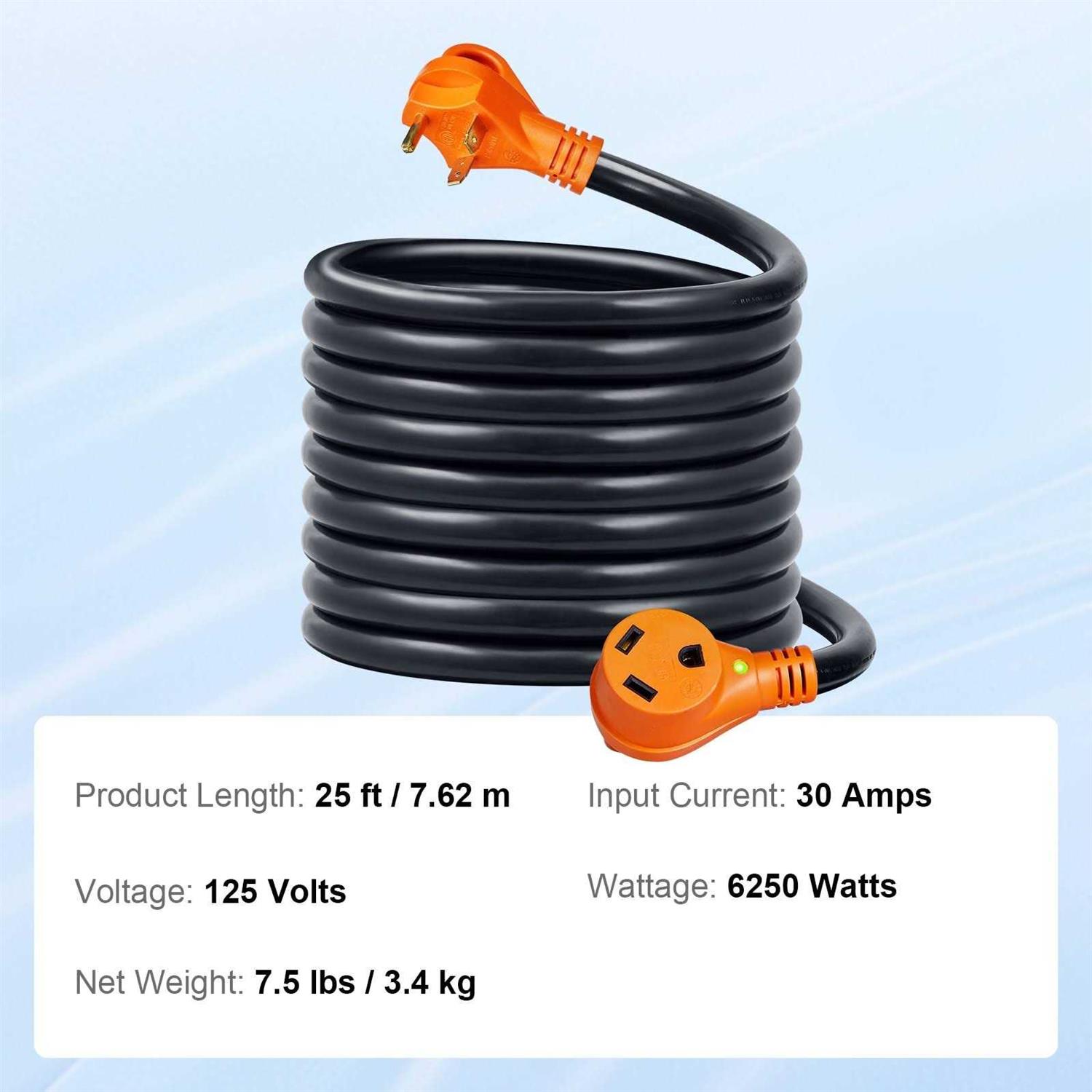 VEVOR RV Power Cord 50 Amp Heavy Duty STW Generator Cord - Image 4