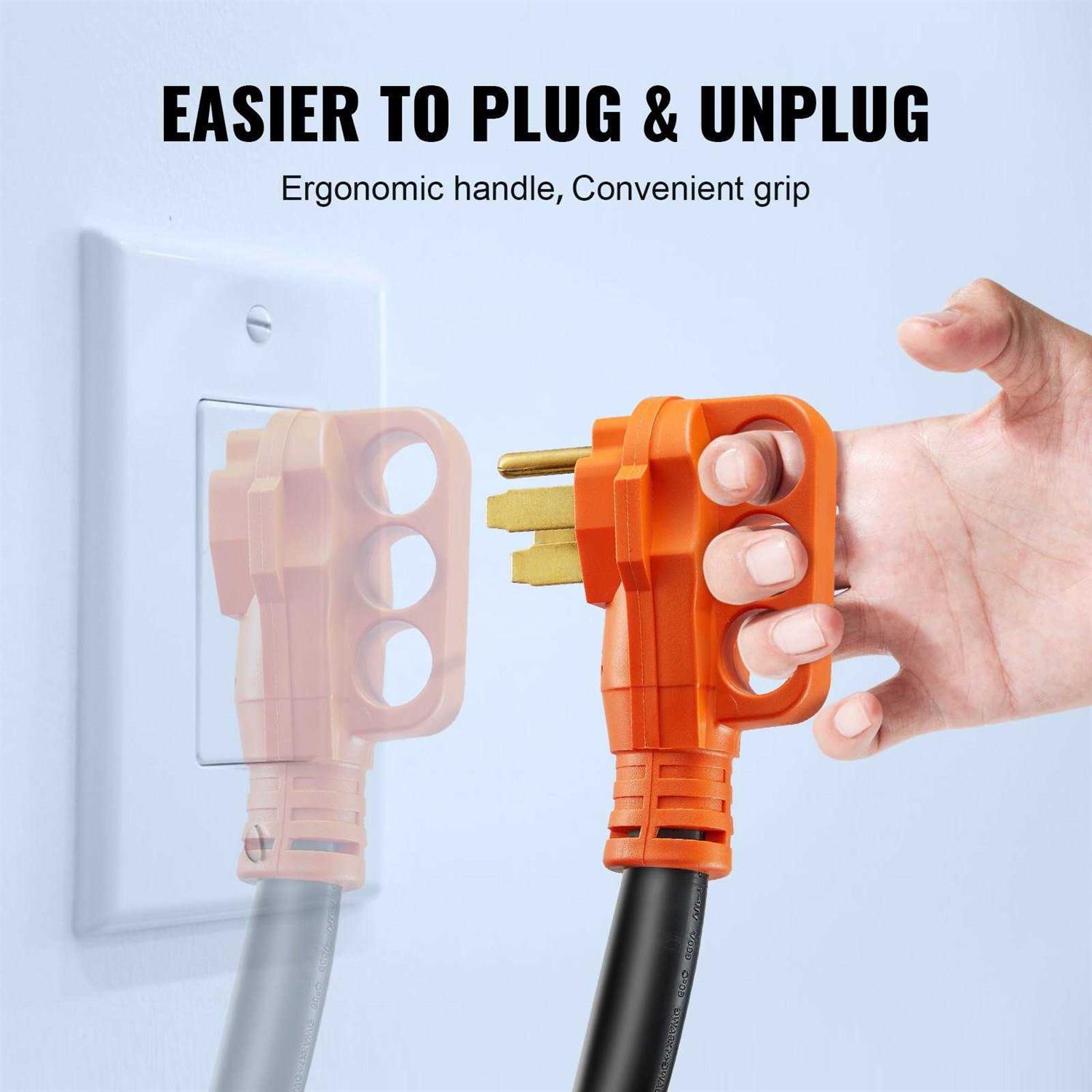 VEVOR RV Power Cord 50 Amp Heavy Duty STW Generator Cord - Image 5