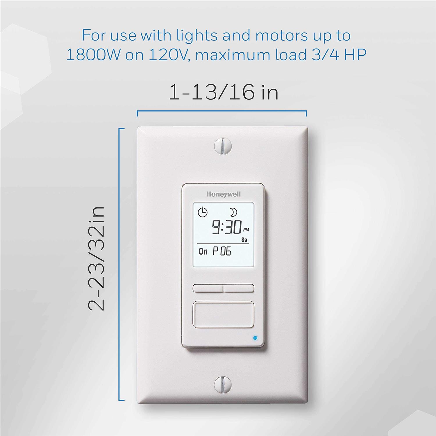 Honeywell Econoswitch 7 Day Solar Programmable Light Switch Timer - Image 2