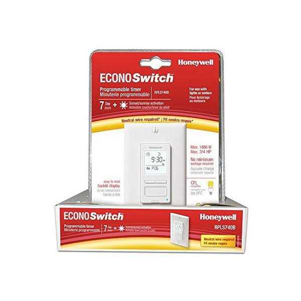 Honeywell Econoswitch 7 Day Solar Programmable Light Switch Timer - Image 4