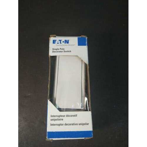 Eaton 15-Amp Single-Pole Rocker Light Switch