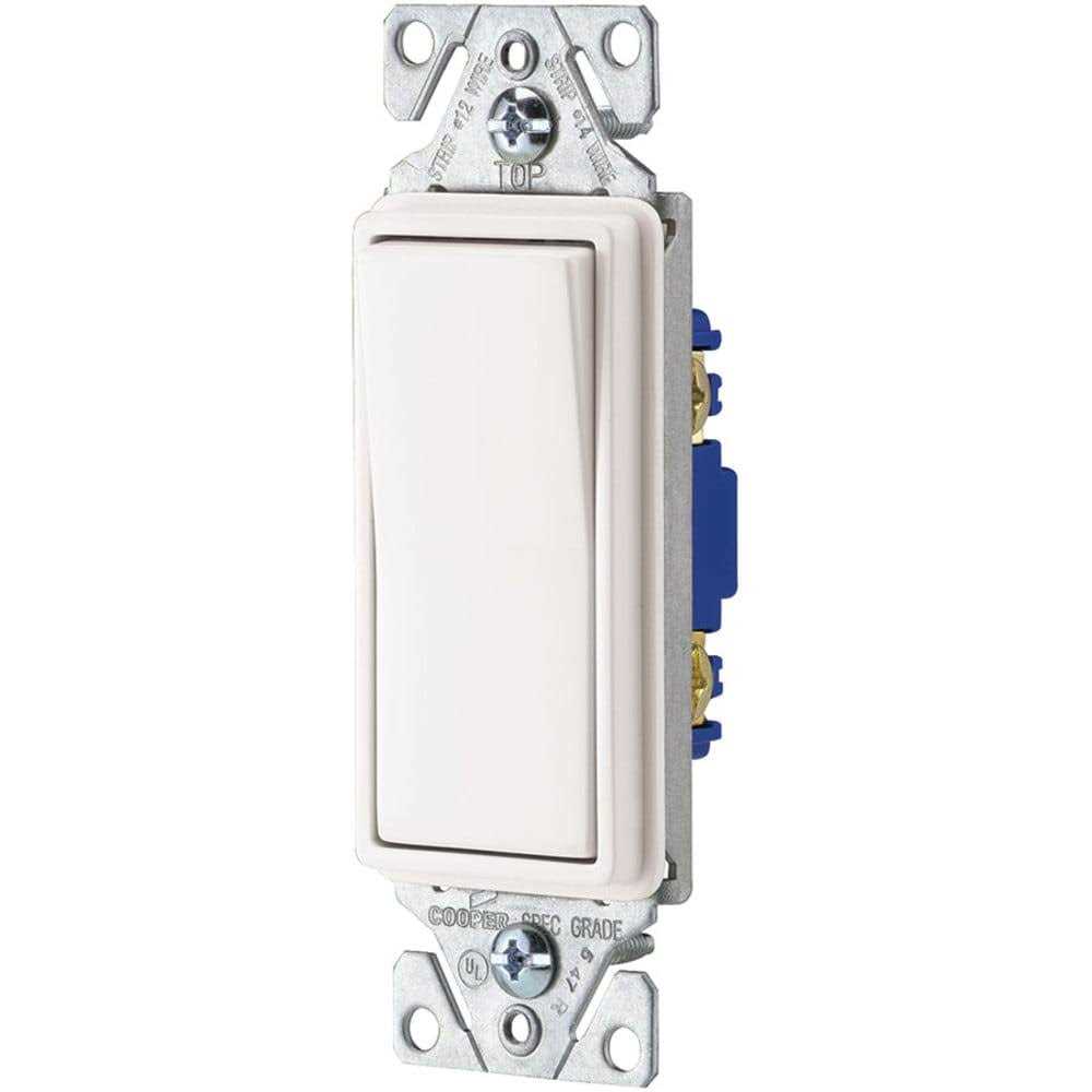 Eaton 15-Amp Single-Pole Rocker Light Switch - Image 3