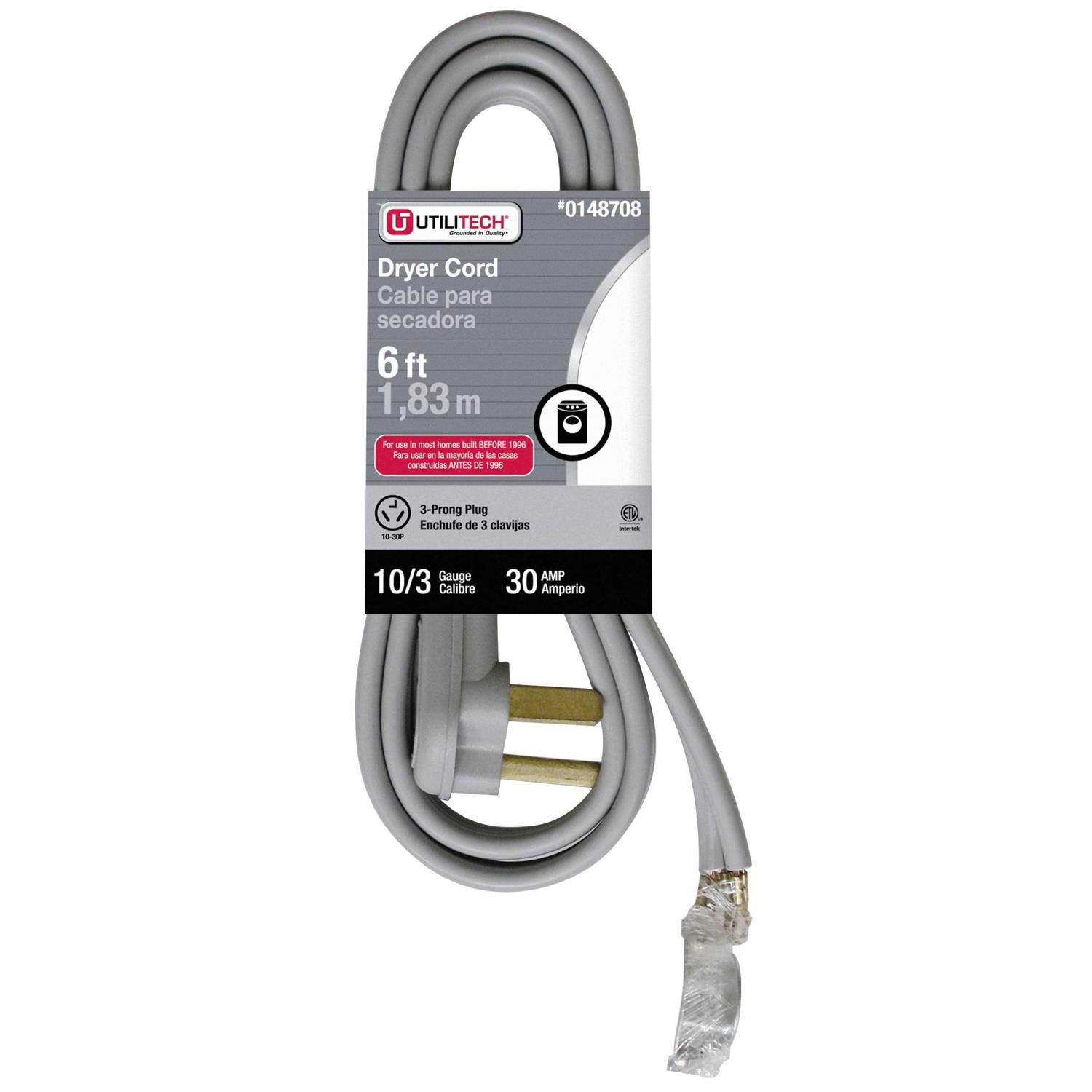 Utilitech 3-Wire/Prong Dryer Cord - Image 5